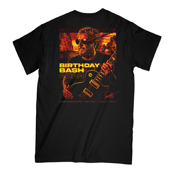 Sammy's Birthday Bash 2023 Black Tee SammyHagarRedRocker