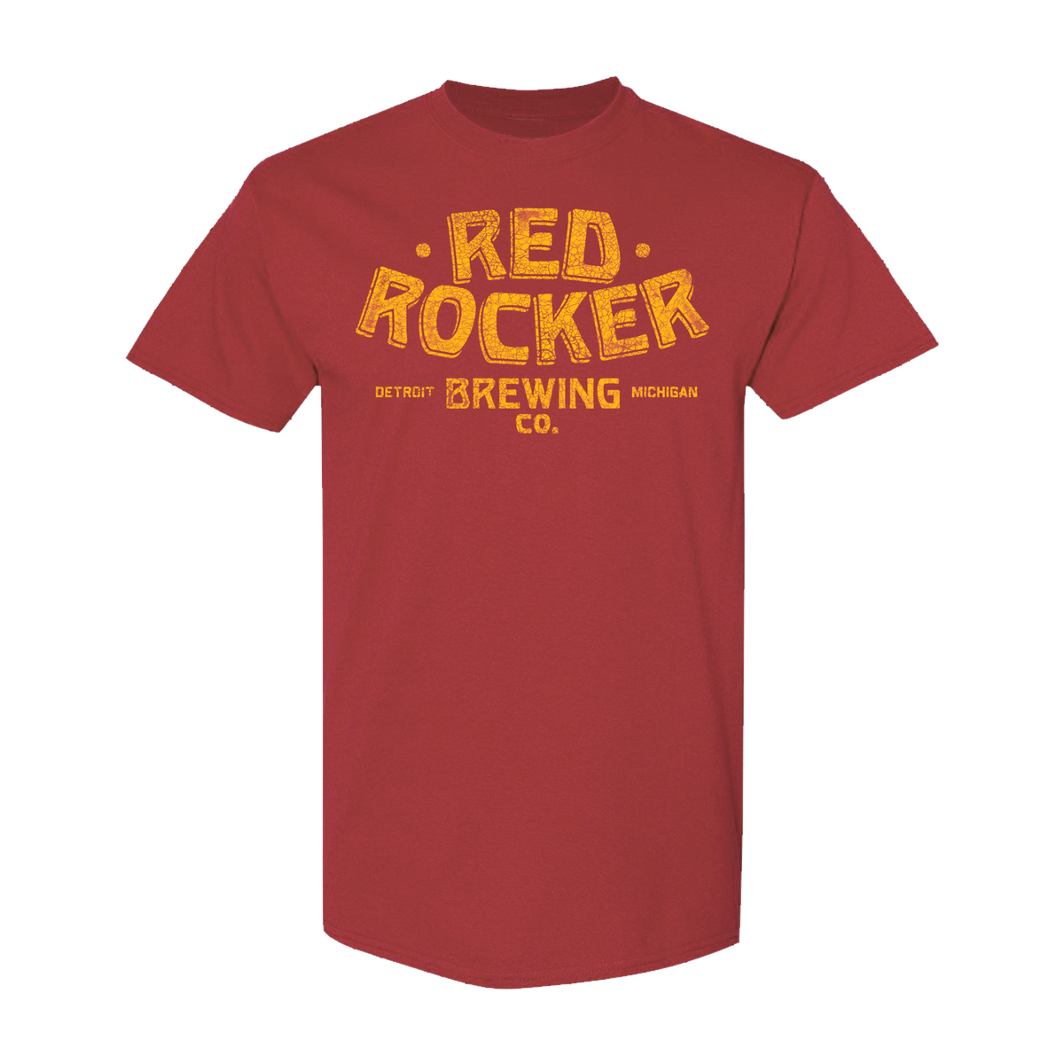 Red Rocker Brewing Company &quot;Script&quot; Logo Tee Maroon