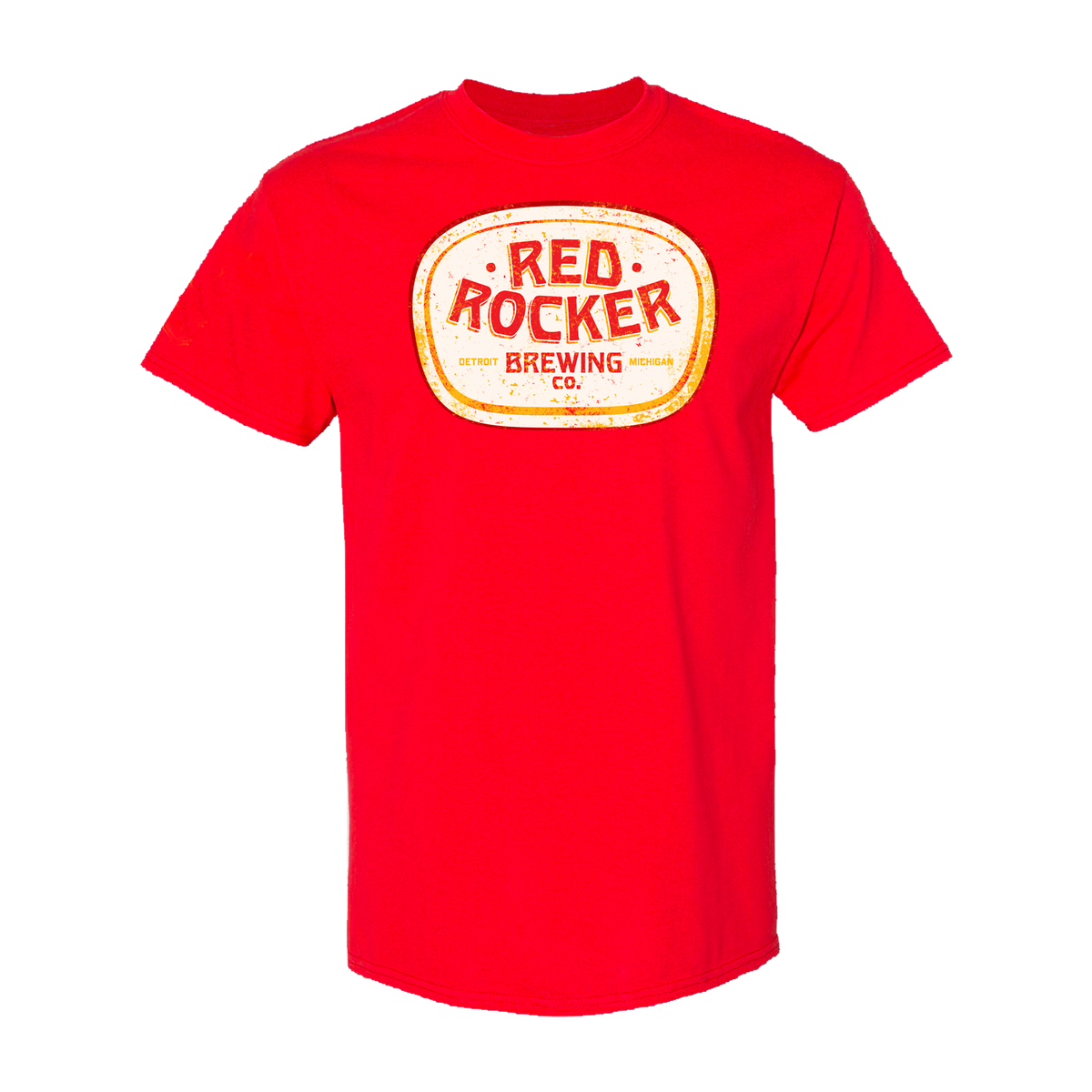 Red Rocker Brewing Company &quot;Rocker&quot; Logo Tee Red