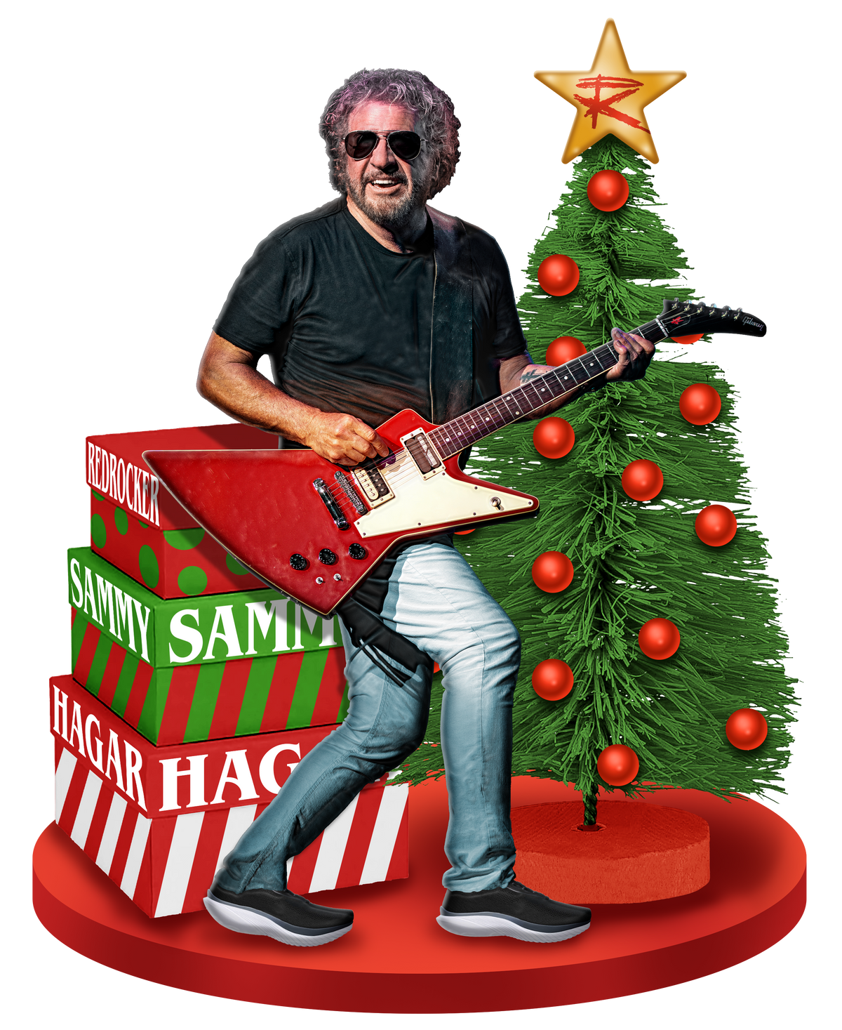 Red Rocker Christmas Ornament