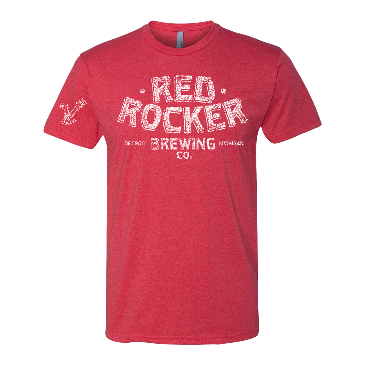 Red Rocker Brewing Company &quot;Script&quot; Tee Red tee w/ White Font